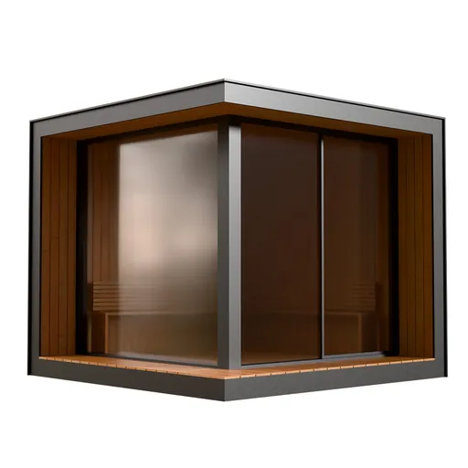 Modern Glass Sauna Cabin