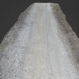 Narrow Dirt Road in Rural Photoscan