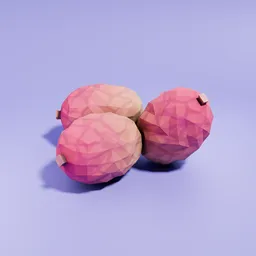 Lowpoly Lychees