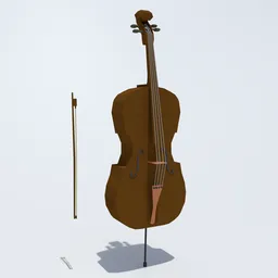 Low Poly Cello