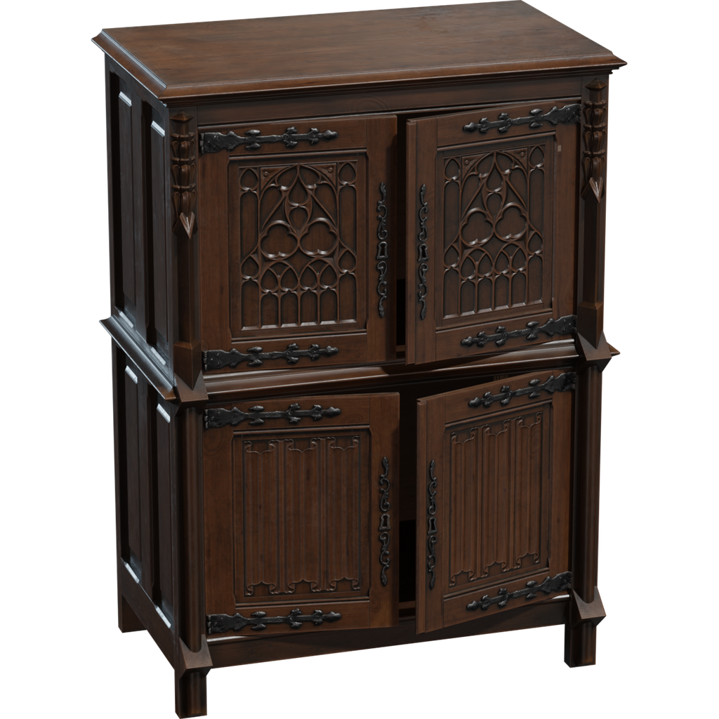 Gothic 01 FREE Sideboard & Drawers models BlenderKit