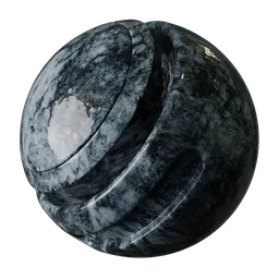 2K PBR metal material for 3D modeling with tiling texture and realistic grunge scratches for Blender.