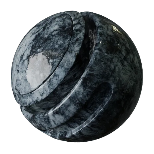 2K PBR metal material for 3D modeling with tiling texture and realistic grunge scratches for Blender.