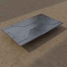 Sci-Fi Geometric Floor Panel