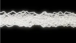 Abstract White Wireform with Subtle Glow