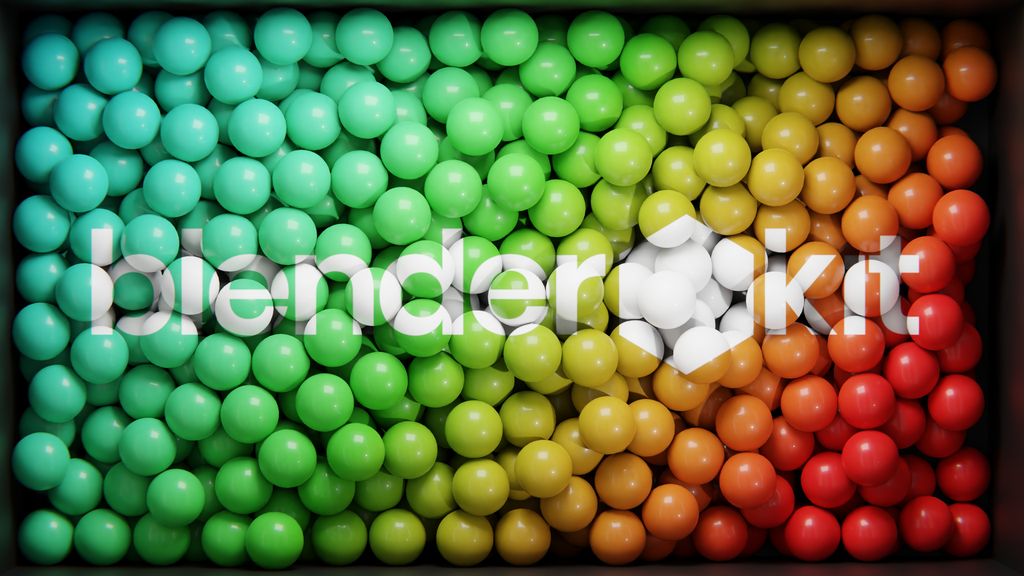 Rolling Balls Logo Reveal FREE Typography scenes BlenderKit
