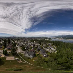 Modern Cityscape Cloudy Day