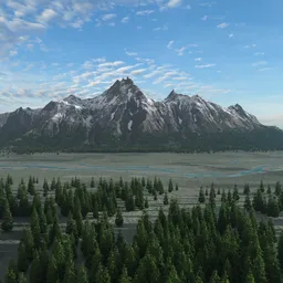 Mountain Valley Landscape