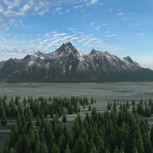 Mountain Valley Landscape