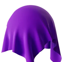 High-resolution basic purple velvet PBR material for 3D modeling in Blender, suitable for realistic fabric rendering.