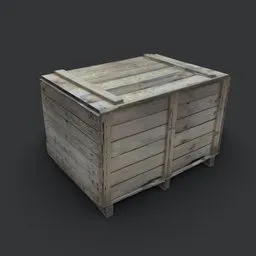 "Get your goods moving with the photorealistic 'Box wooden 2' 3D model for Blender 3D. Created with photogrammetry scan technology and baked to lowpoly, this wooden crate features albedo and normal textures for enhanced realism. Perfect for industrial container projects, mobile game assets, and trading depots."
