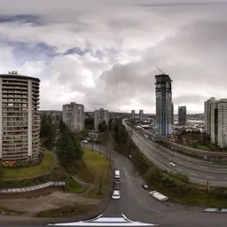 City Buildings Urban Cloudy