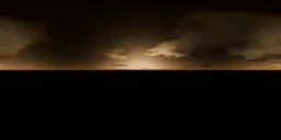 Cloudy Orange Sunset