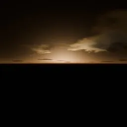 Cloudy Orange Sunset