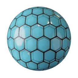 Hexagonal patterned glass