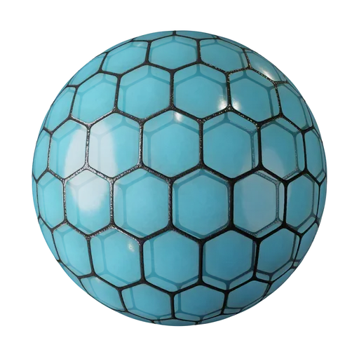 Hexagonal patterned glass
