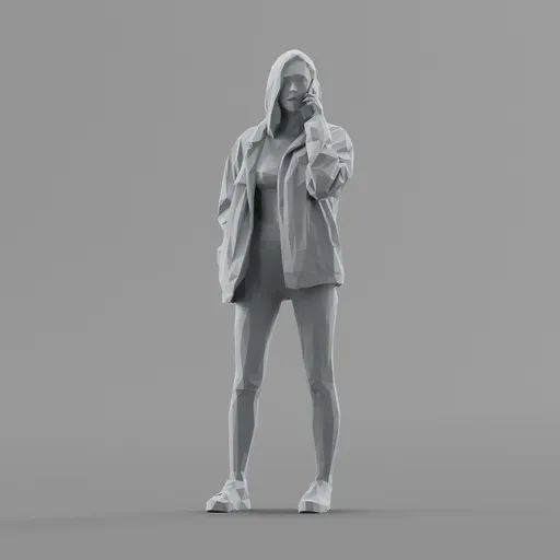 Lowpoly Female Standing