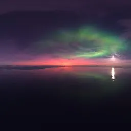 Pink Sky Landscape Abstract