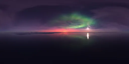 Pink Sky Landscape Abstract