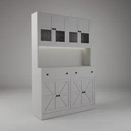 Kitchen Pantry with LED Light