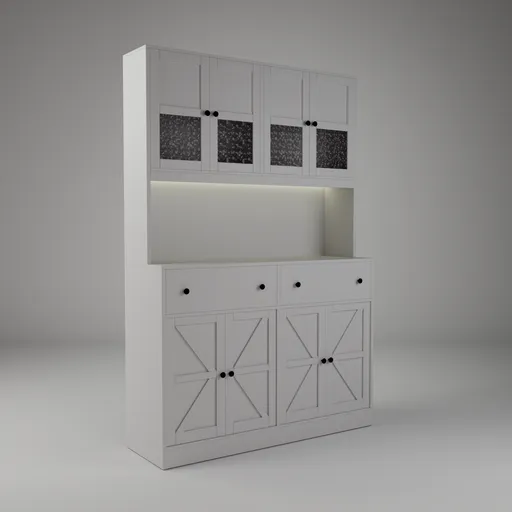 Kitchen Pantry with LED Light