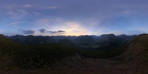 Twilight Sunset Mountain Landscape