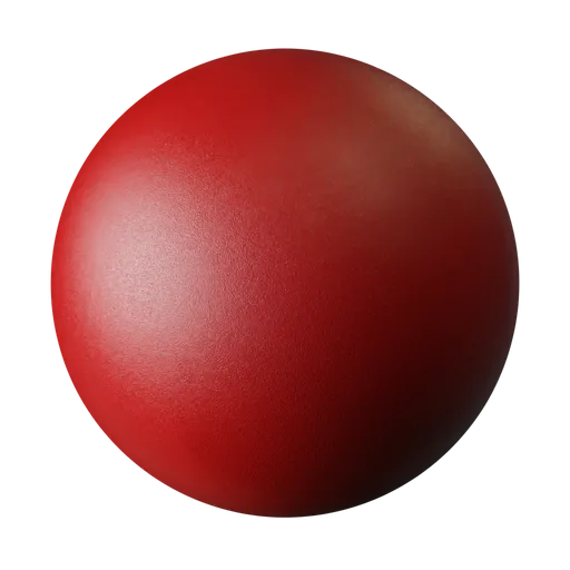 Grained red plastic
