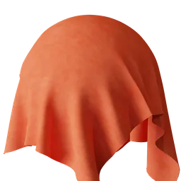 Persimmon Soft Suede Fabric