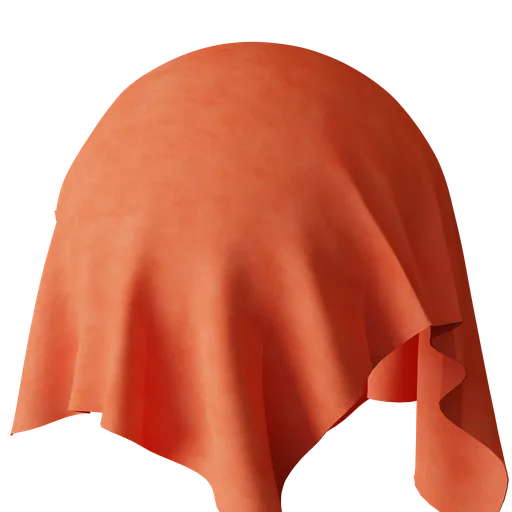 Persimmon Soft Suede Fabric
