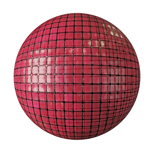 Red stained glass