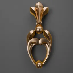 Elegant 3D ornament model in classic style for enhancing Blender designs, showcasing intricate detailing and craftsmanship.