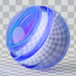Blue Frosted Glass