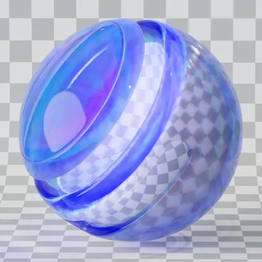 Blue Frosted Glass