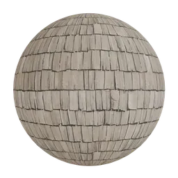 Weathered wood shingle roof