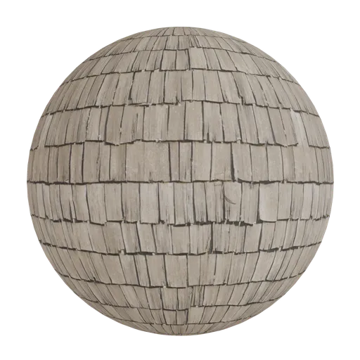 Weathered wood shingle roof