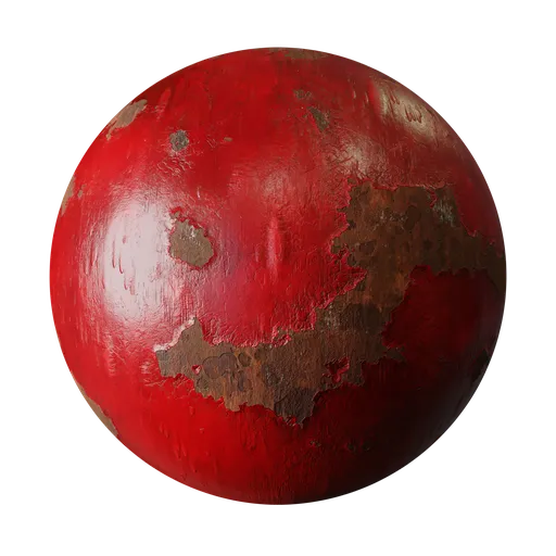 Rusted red metal