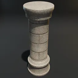 Stone Pillar Ornate