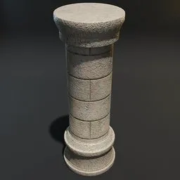 Stone Pillar Ornate