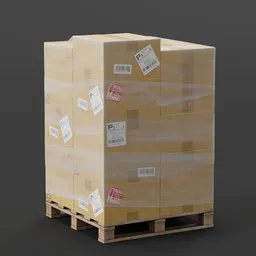 Large Cardboard Box Pallet