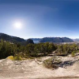 Mountain Landscape Sunny Day