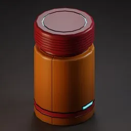 Orange Sci Fi Bin