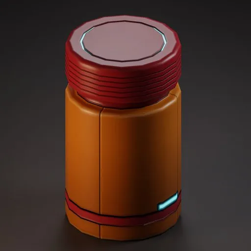Orange Sci Fi Bin