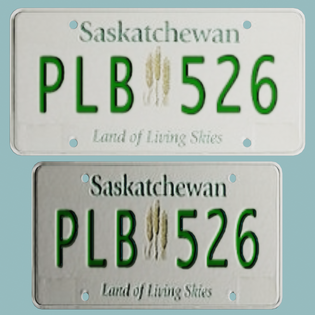 Saskatchewan Licence plate PL FREE 3D Vehicle Parts models BlenderKit