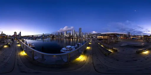 Downtown City Buildings Night