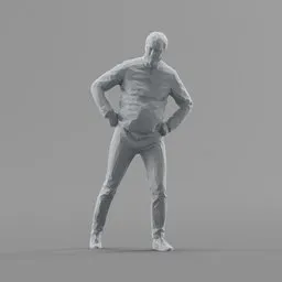 Lowpoly Male Standing