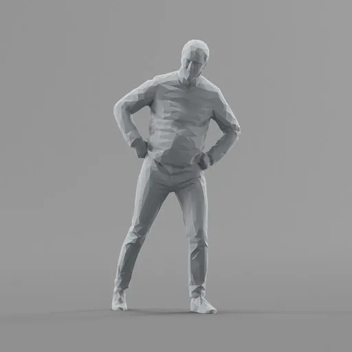 Lowpoly Male Standing
