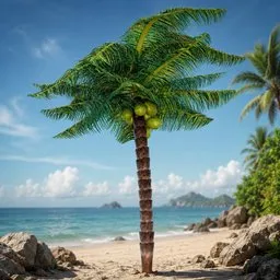 Stylized Coconut Palm