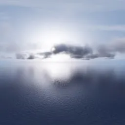 Stormy Sky Ocean Horizon HDRI