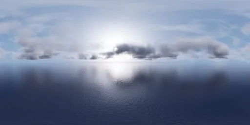 Stormy Sky Ocean Horizon HDRI