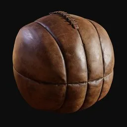 1900s Leather Medicine Ball